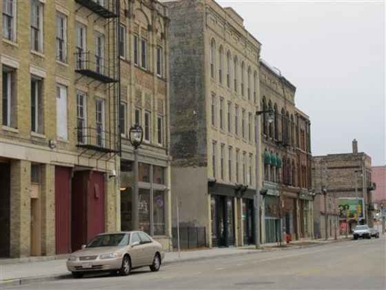 This photo taken March 1, 2012, shows the Walker's Point neighborhood in Milwaukee, where a marketing company is organizing a walking tour of bars where serial killer Jeffrey Dahmer hunted his victims. But some in the community think it's too soon for such a tour and are calling it insensitive. 